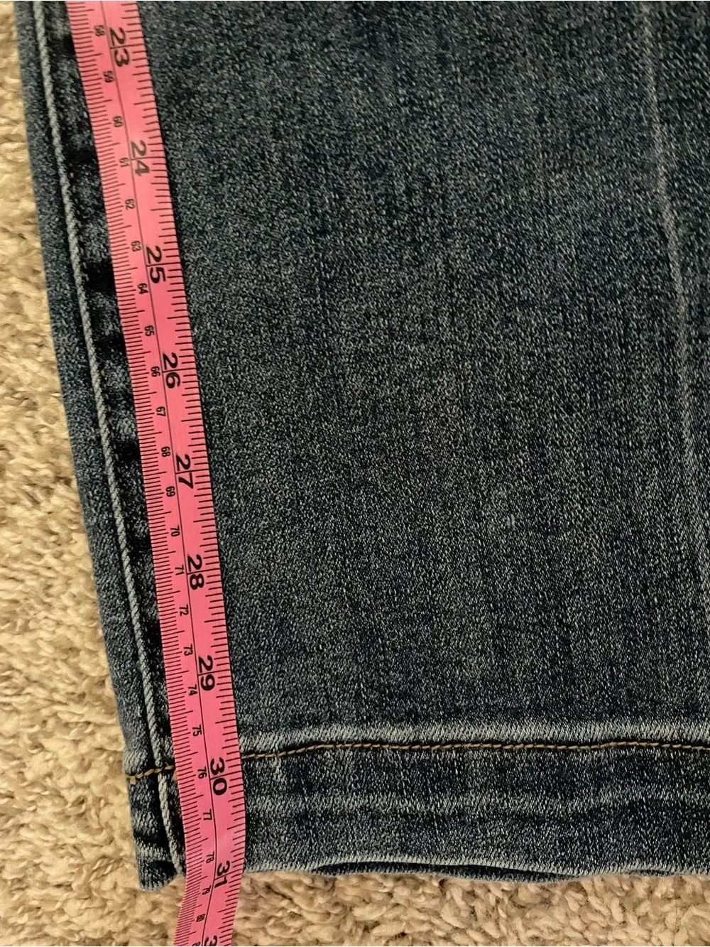 Risen High-Rise Wide Leg Jeans in Medium Blue Wash 15/32